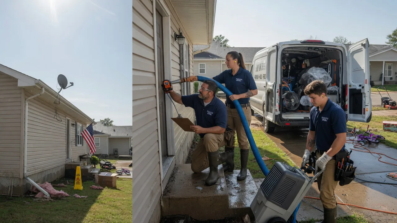 Ceiling Water Damage Restoration in Freeman, SD near me